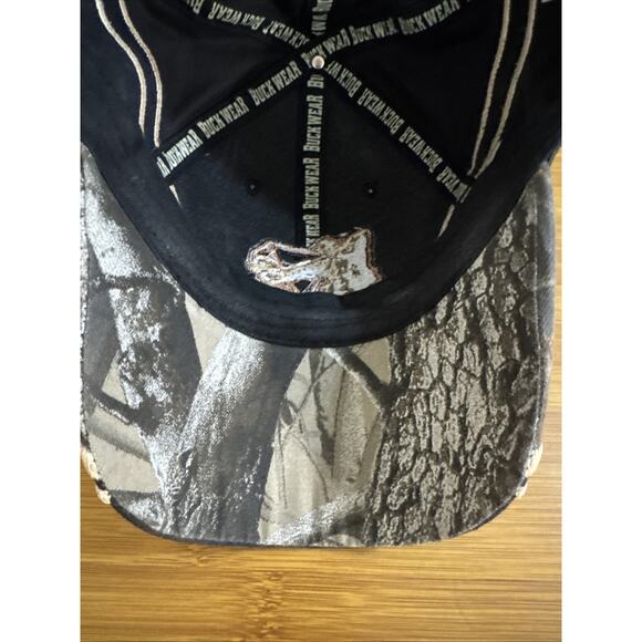 Buckwear Black Camouflage Bow Hunter Adjustable Baseball Hat Cap Embroidered - Picture 5 of 6